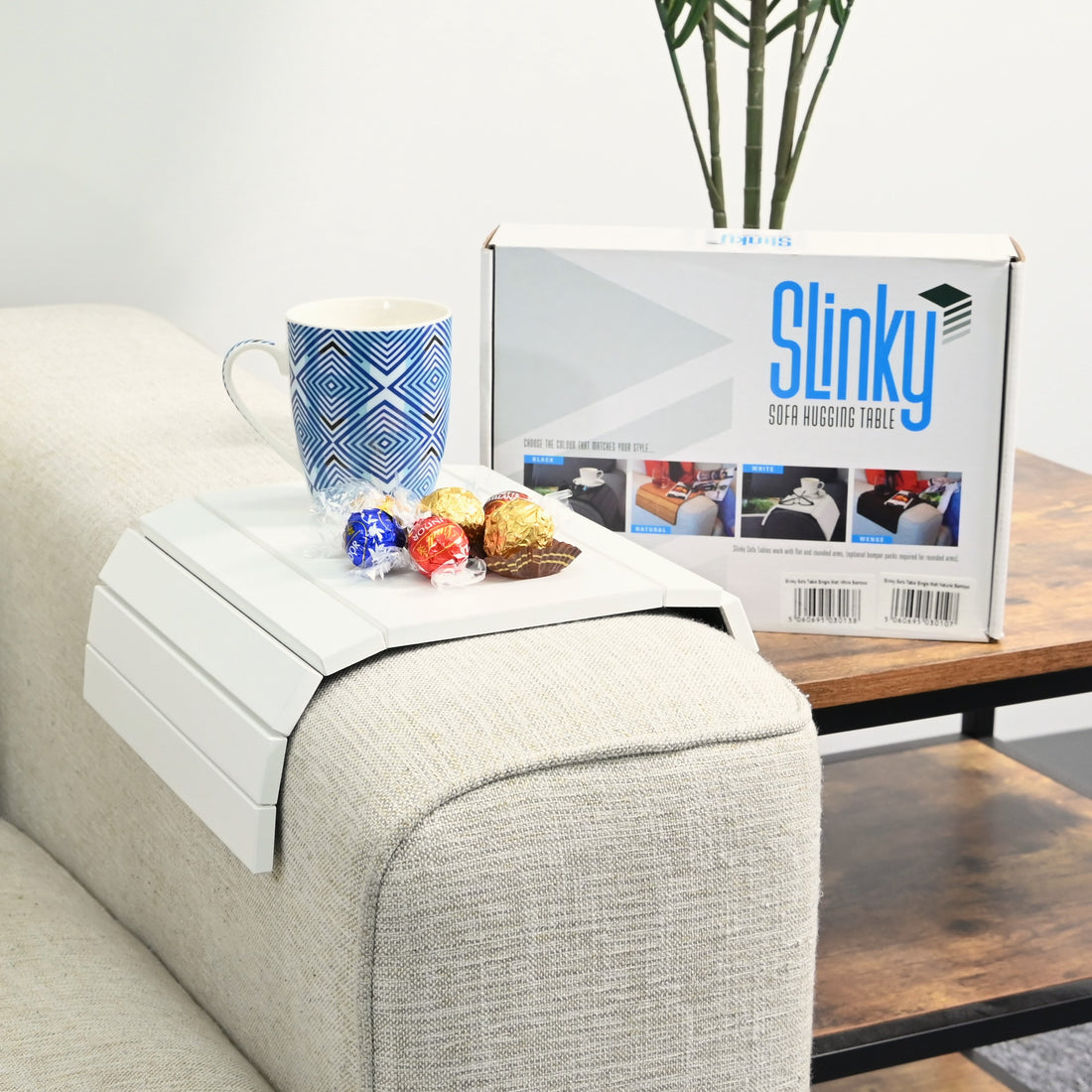 Slinky Sofa Table White Single (includes bumpers) – Slinky Sofa